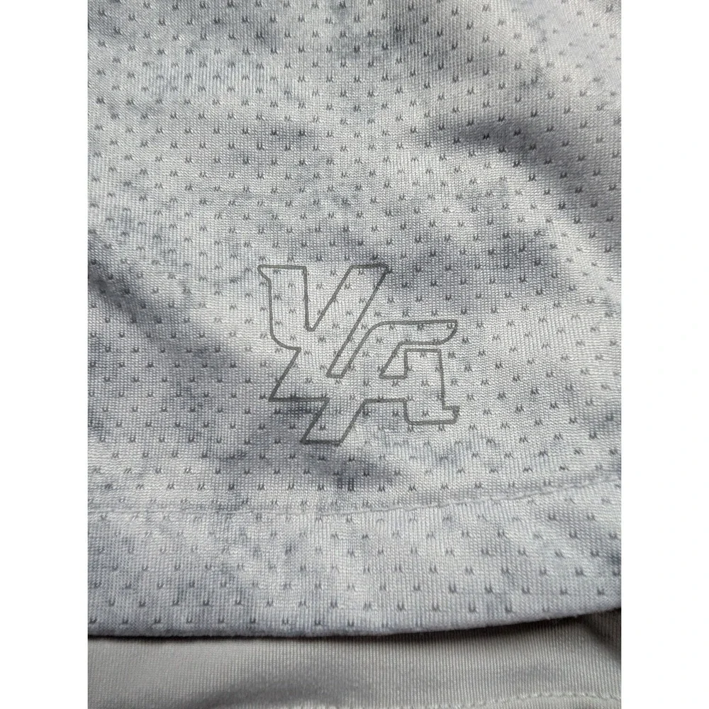YoungLA 2-in-1 Gym Shorts Mens XXL Grey Marble Mesh Compression Liner Zippered